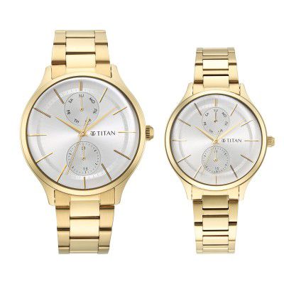 Titan Analog Silver Dial Mens Watch-9400494204YM01