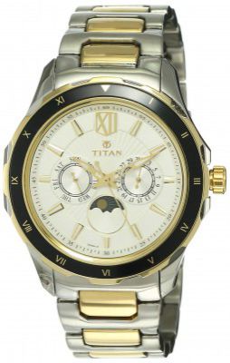 Titan Analog White Dial Mens Watch-NL1688KM02