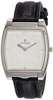 Titan Braille Analog Silver White Dial Mens Watch-NB1854SL01 / NB1854SL01