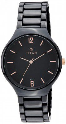 Titan Ceramic Analog Black Dial Mens Watch NM90014KC02/NN90014KC02/NP90014KC02/NQ90014KC02