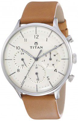 Titan Classique Analog Silver Dial Mens Watch-NN90102SL01