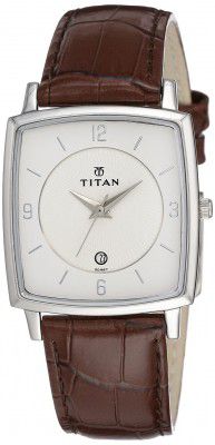 Titan Classique Analog White Dial Mens Watch-NL9159SL01