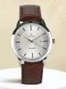 Titan ClaStainless Steelic with Date Silver Dial Brown LeatherStrap Analog Watch  - For Men NT1584SL03...