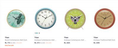 Titan Clock Upto 75% Off