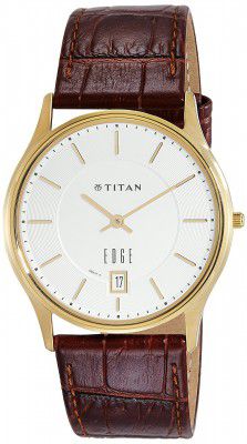 Titan Edge Analog Silver Dial Mens Watch-NL1683YL01