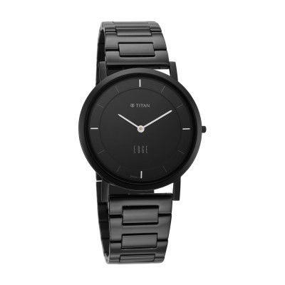 Titan Edge Metal Analog Black Dial Mens Watch-1595NM01
