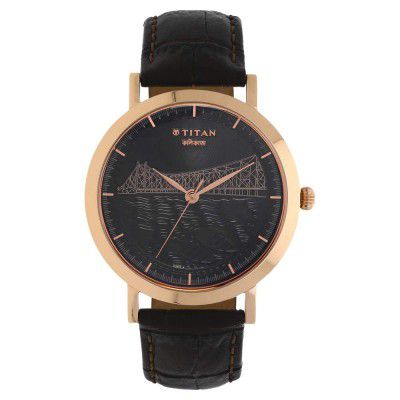 Titan Forever Kolkata Analog Black Dial Mens Watch-1740WL02 / 1740WL02