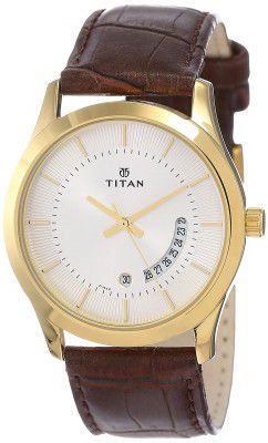 Titan Gents Karishma Analog Silver Dial Mens Watch-NN1823YL01