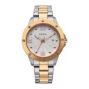Titan Glamour Quartz Analog with Date White Dial Two Toned Stainless Steel Strap Watch for Women...