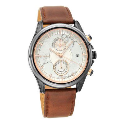 Titan Grandmaster II Analog White Dial Mens Watch-1847KL01/NP1847KL01