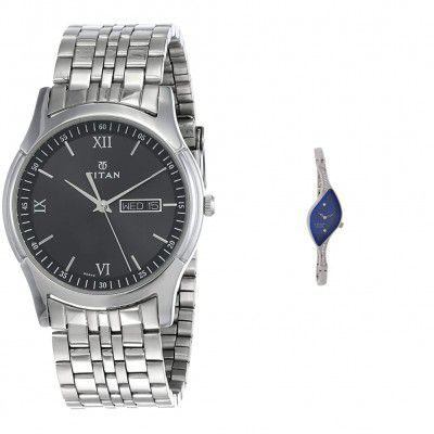 Titan Karishma Analog Black Dial Men's Watch-NL1636SM01