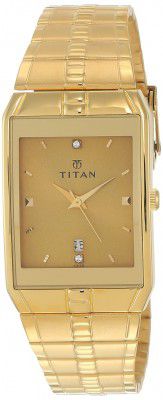 Titan Karishma Analog Champagne Dial Mens Watch-NL9151YM03/NP9151YM03