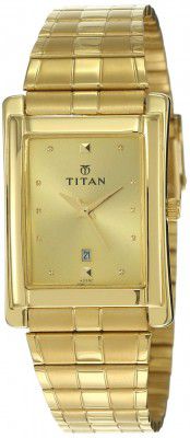 Titan Karishma Analog Gold Dial Mens Watch-NL9154YM02/NP9154YM02