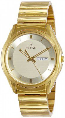 Titan Karishma Analog Gold Dial Mens Watch-NL1578YM05/NP1578YM05
