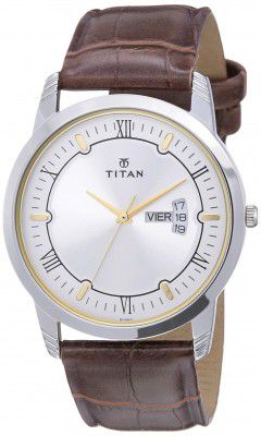 Titan Karishma Analog Silver Dial Mens Watch-NL1774SL01/NP1774SL01