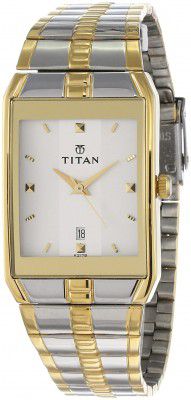 Titan Karishma Analog Silver Dial Mens Watch-NL9151BM01/NP9151BM01