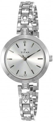 Titan Karishma Analog Silver Dial Womens Watch NM2598SM01/NN2598SM01