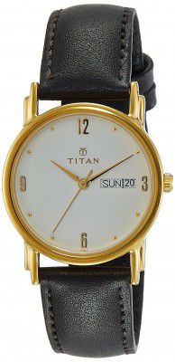 Titan Karishma Analog White Dial Mens Watch-NL1445YL04/NM1445YL04