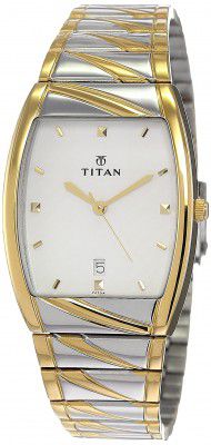 Titan Karishma Analog White Dial Mens Watch-NL9315BM01/NP9315BM01