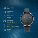 Titan Ladies Workwear Quartz Analog Precision Simplicity Gradient Black Dial Black Leather Strap Watch for Women - NT2648NL01...