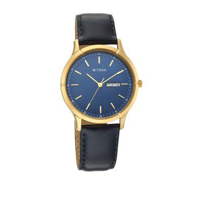 Titan Lagan Collection Analog Blue Dial Mens Watch-NN1775YL02