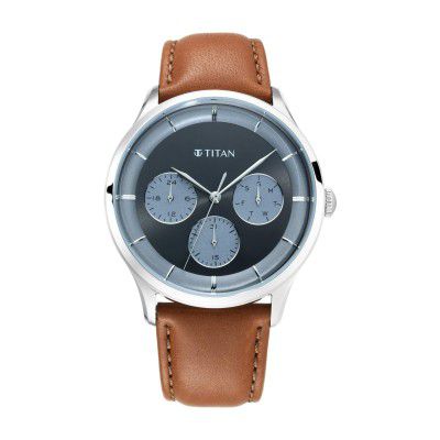 Titan Light Leathers Analog Black Dial Mens Watch-90125SL01/NP90125SL01