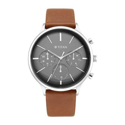 Titan Light Leathers Analog Mens Watch-90134SL01