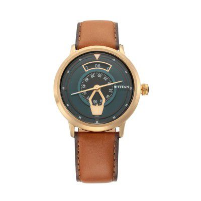 Titan Maritime Analog Green Dial Mens Watch-NN1828QL01
