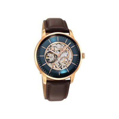 Titan Mechanical 90110 Analog Green Dial Mens Watch-90110WL04