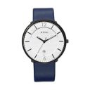 Titan Mens 41 mm Minimals Silver White Dial Leather Analogue Watch - 1849NL01...