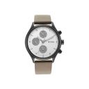 Titan Mens 42 mm Neo VI Phase II Silver White Dial Leather Analog Watch - 1803NL02...
