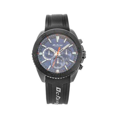Titan Mens 50x44 mm Blue Dial Silicone Analog Watch - NP90115KP03