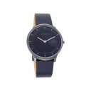 Titan Mens Edge Baseline Blue Dial Leather Analogue Watch - WTT1843QL01...