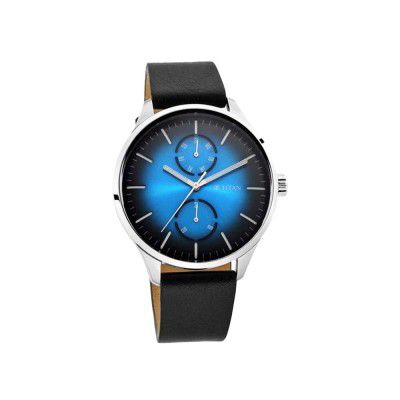 Titan Mens NEO Evoke Blue Dial Leather Analogue Watch - WTT1833SL03