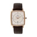Titan Mens Silver White Dial Leather Analogue Watch - NM9159WL01...