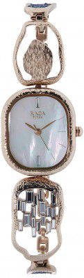 Titan Metal Raga I Am Analog Mother of Pearl Dial Women's Watch-Nl95098Wm02, Band Color:Rose Gold