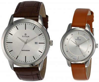 Titan Modern Bandhan Analog Silver Dial Unisexs Watch-NL15842481SL01