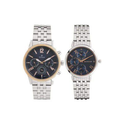 Titan Modern Bandhan Analog Blue Dial Unisexs Watch-NM17342569KM01 / NL17342569KM01
