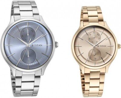 Titan Modern Bandhan IV Analog Watch - For Couple NP9400494204KM01