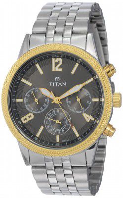 Titan Neo Analog Grey Dial Mens Watch-NL1734BM01/NP1734BM01