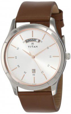 Titan Neo Analog Silver Dial Mens Watch-NL1767SL01/NP1767SL01