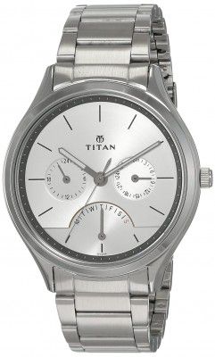 Titan Neo Analog Silver Dial Mens Watch-NM1803SM01 / NL1803SM01/NP1803SM01