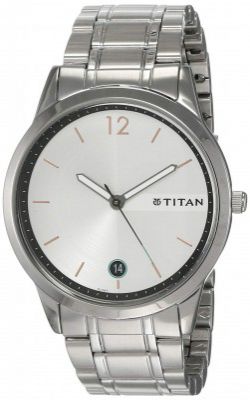 Titan Neo Analog White Dial Mens Watch-NM1806SM01 / NL1806SM01