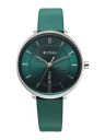 Titan Neo Analog with Day and Date Green Dial Green Color Leather Strap Watch for Women...
