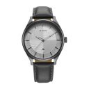 Titan Neo Economy Quartz Analog with Date Silver Dial Grey Leather Strap Watch for Men - NT1802QL01...
