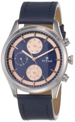 Titan Neo Iv Analog Blue Dial Mens Watch-NL1805SL02/NP1805SL02