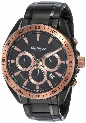 Titan Octane Active Analog Black Dial Mens Watch-NN90103KM03/NP90103KM03