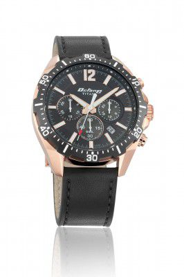Titan Octane Analog Black Dial Mens Watch-NM90108KL02 / NL90108KL02/NP90108KL02