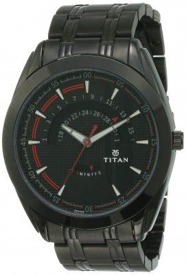 Titan Octane Analog Black Dial Mens Watch-NM90048NM01 / NL90048NL01