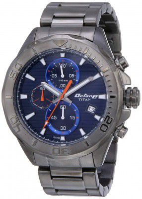 Titan Octane Analog Blue Dial Mens Watch-NL90087QM01/NP90087QM01